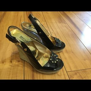 Michael Kors Patent Leather Wedge Size 6.5